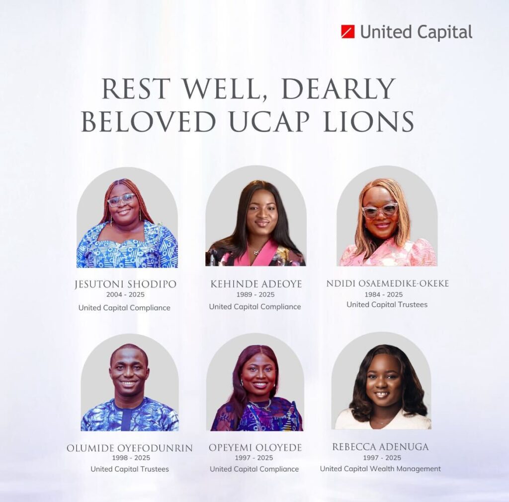 Identities Revealed: Six United Capital Employees Die in Afriland Towers Fire- OLORISUPERGAL MEDIA 
