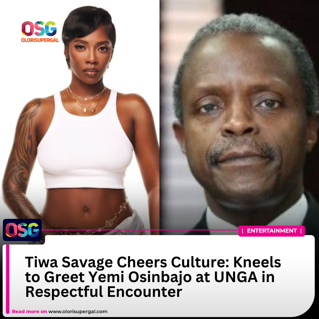 Tiwa Savage Kneels for Yemi Osinbajo – Fans React to Viral UNGA Moment