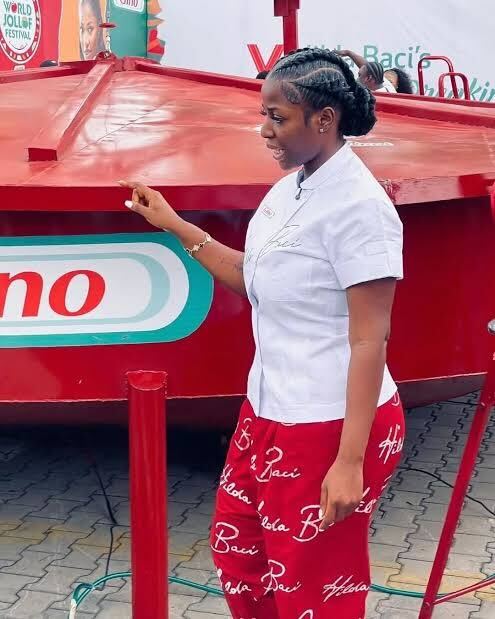 Hilda Baci Clarifies She Won’t Sell Her Record-Breaking Jollof Pot Amid Calls-OLORISUPERGAL MEDIA 
