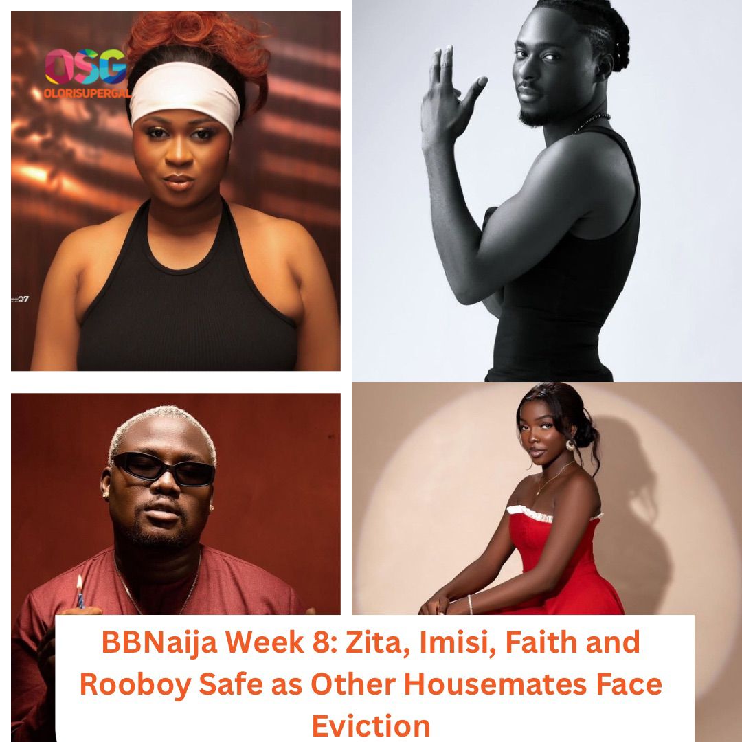 BBNaija Week 8: Zita, Imisi, Faith and Rooboy Safe as Other Housemates Face Eviction