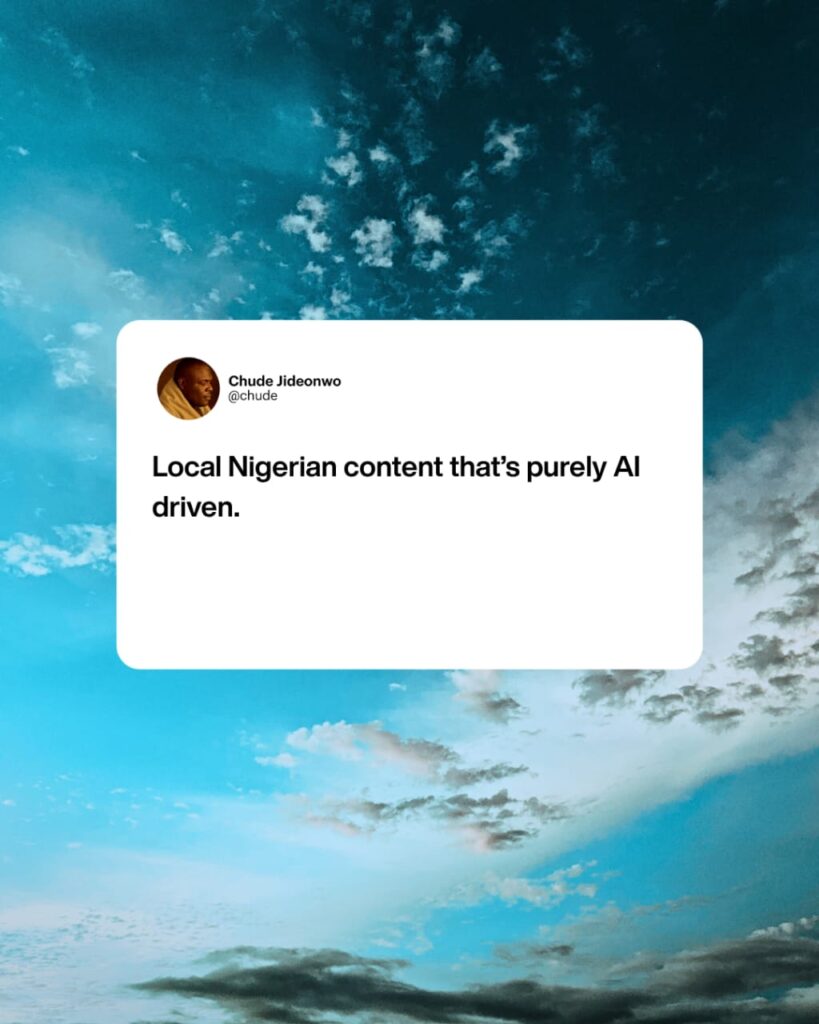 Chude Jideonwo Announces $10,000 Test Investment for African Creators Using Artificial Intelligence-OLORISUPERGAL MEDIA 