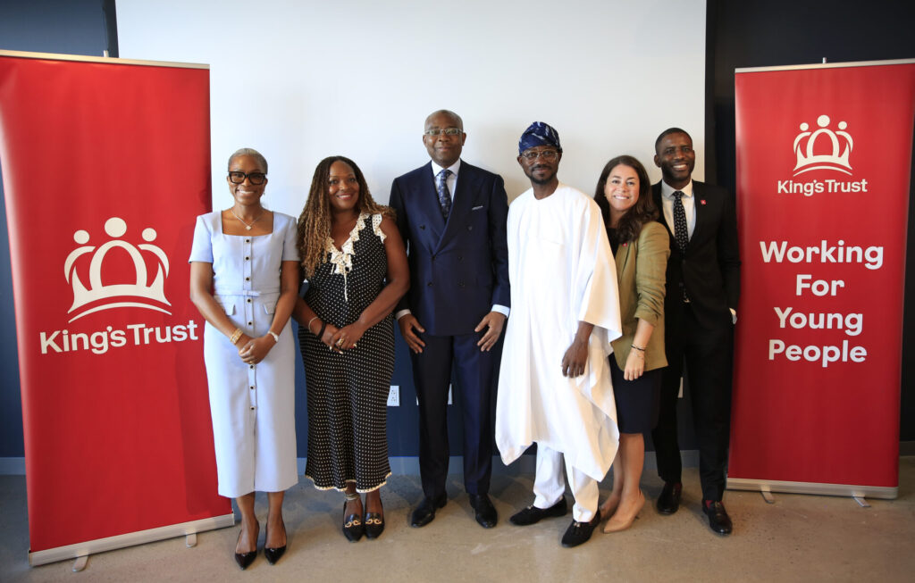 L-R: Ofovwe Aig-Imoukhuede, Executive Vice-Chair, Aig-Imoukhuede Foundation; Claudine Moore, Managing Director, Africa, Allison; Aigboje Aig-Imoukhuede, CFR, Chairman of Access Holdings, Chairman of Coronation Group, Chairman of the Aig-Imoukhuede Foundation, and member of Kings Trust Africa Advisory Board; Ayeni Adekunle, Founder/CEO, BHM; Alison Zayas, Director of Philanthropy, The King’s Trust, USA; and Wendu Nwakanma, Vice President, Northeast Regional Business Development Lead, Goldman Sachs during the Africa Breakfast Convos on the sidelines of UNGA80, in Newyork- OLORISUPERGAL MEDIA 