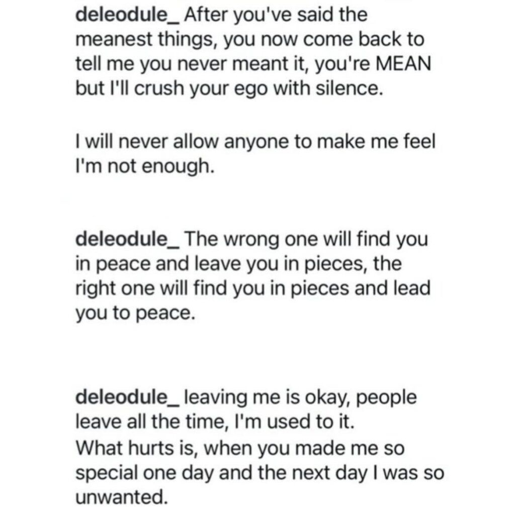 Dele Odule’s Cryptic Posts Unravel After Shocking Confession on Heartbreak-OLORISDUPERGAL MEDIA