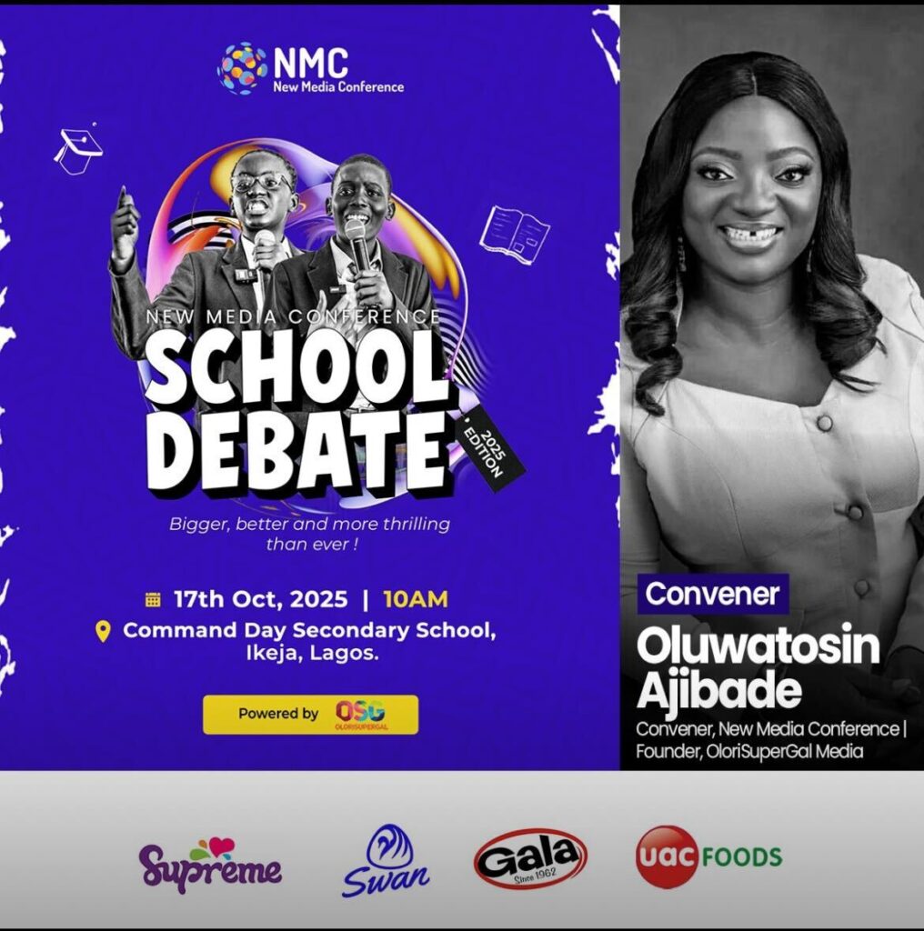 New Media Conference School Debate Set for October 17 in Lagos-OLORISUPERGAL MEDIA