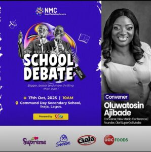 New Media Conference School Debate Set for October 17 in Lagos-OLORISUPERGAL MEDIA