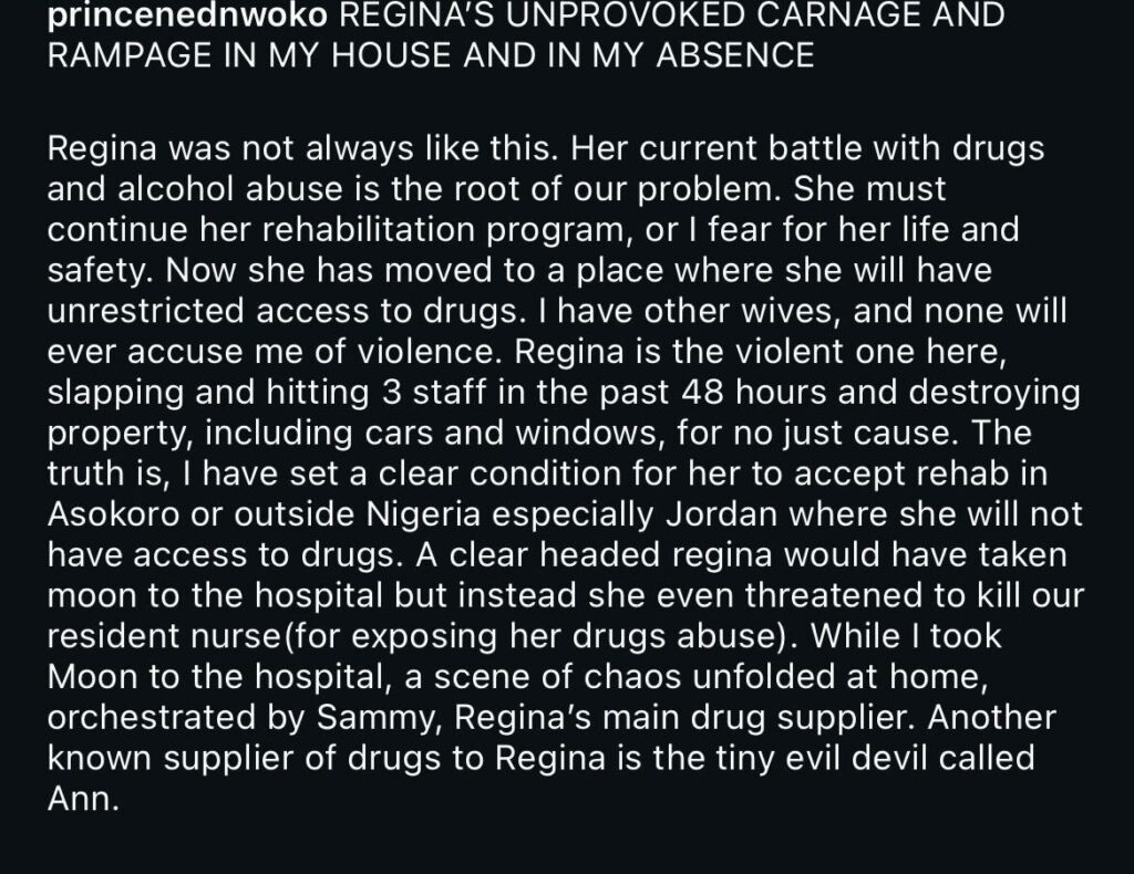 Ned Nwoko Denies Domestic Violence Allegations, Accuses Regina Daniels of Drug Addiction-OLORISUPERGAL MEDIA 
