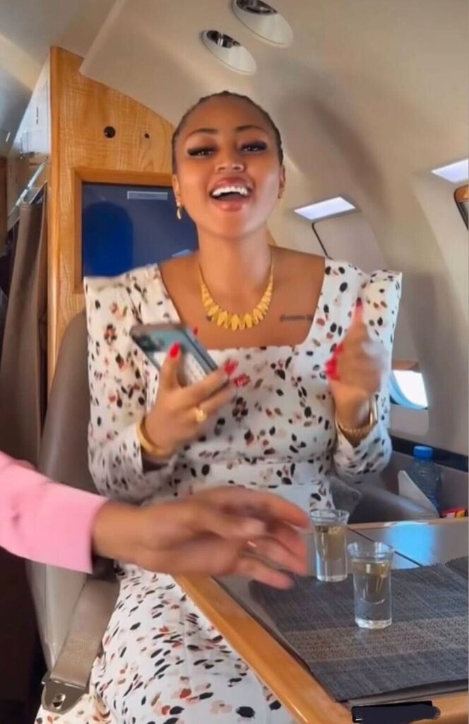 Regina Daniels Spotted in Private Jet Amid Marital Crisis with Ned Nwoko-OLORISUPERGAL MEDIA