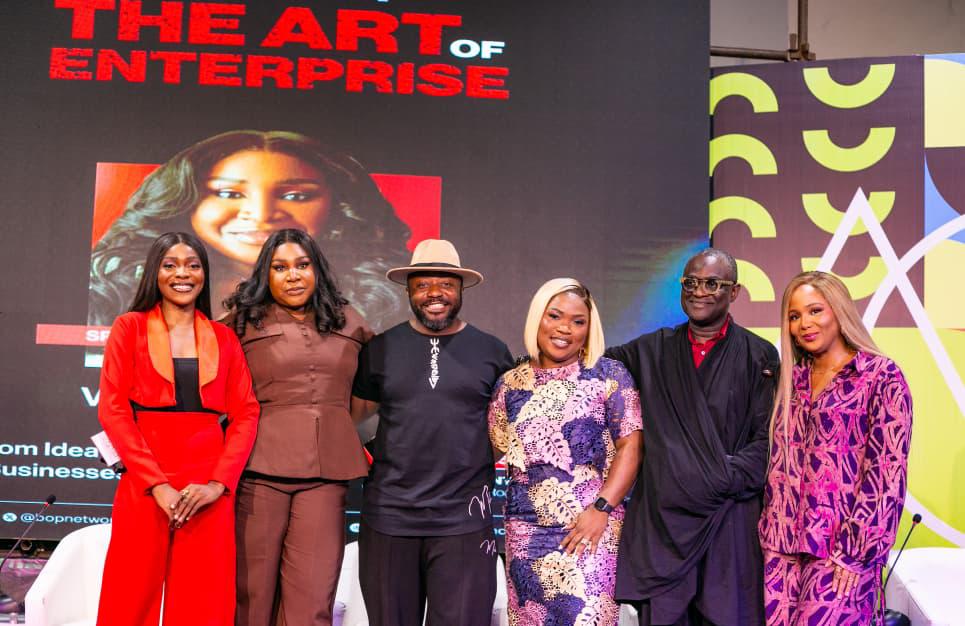 From L-R: Favour Elilejo Achebo, OAP; Vivienne Odofin, Founder, BRV Consulting; Kola Oshalusi, Convener, The Business of Photography Conference; Solape Akinpelu, Co-Founder, HerVest; Kola Adekola, Visual Consultant & Multidisciplinary Artist; Nkechi Eze, CEO, Asoebibella at the just concluded Business of Photography Conference 2025-OLORISUPERGAL MEDIA
