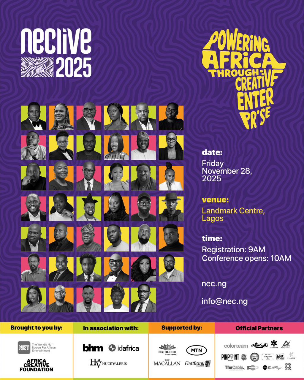 Steve Babaeko, Audu Maikori, and Kene Okwuosa to Join Funmi Iyanda, Folu Storms, Timi Dakolo, KieKie, Others at NECLive 2025-OLORISUPERGAL MEDIA