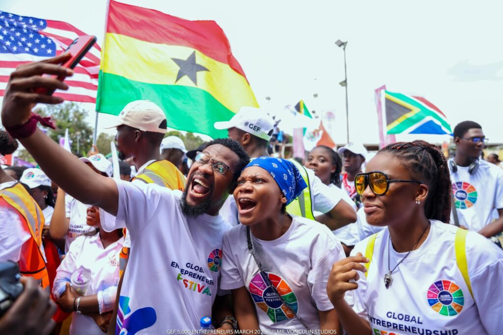 5,000 Entrepreneurs' March in Accra Draws Thousands Ahead of GEF 2025-OLORISUPERGAL MEDIA
