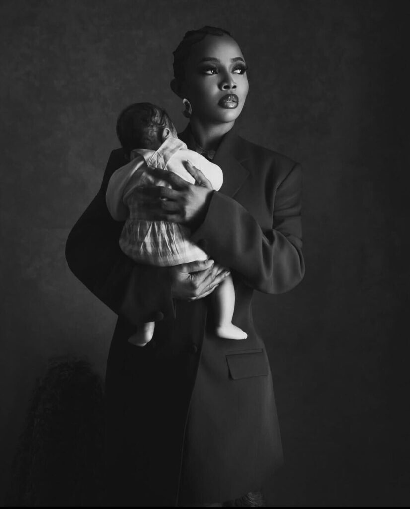 Toke Makinwa Dedicates Her 3-Month-Old Baby Yakira in Lagos-OLORISUPERGAL MEDIA 
