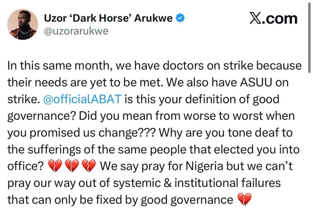 Uzor Arukwe Faults President Tinubu’s Silence as He Reacts to Kebbi Girls Abduction-OLORISUPERGAL MEDIA