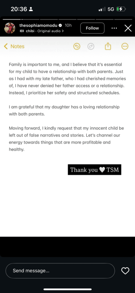 Sophia Momodu Says She Is Sole Caregiver and Receives No Child Support- OLORISUPERGAL MEDIA 
