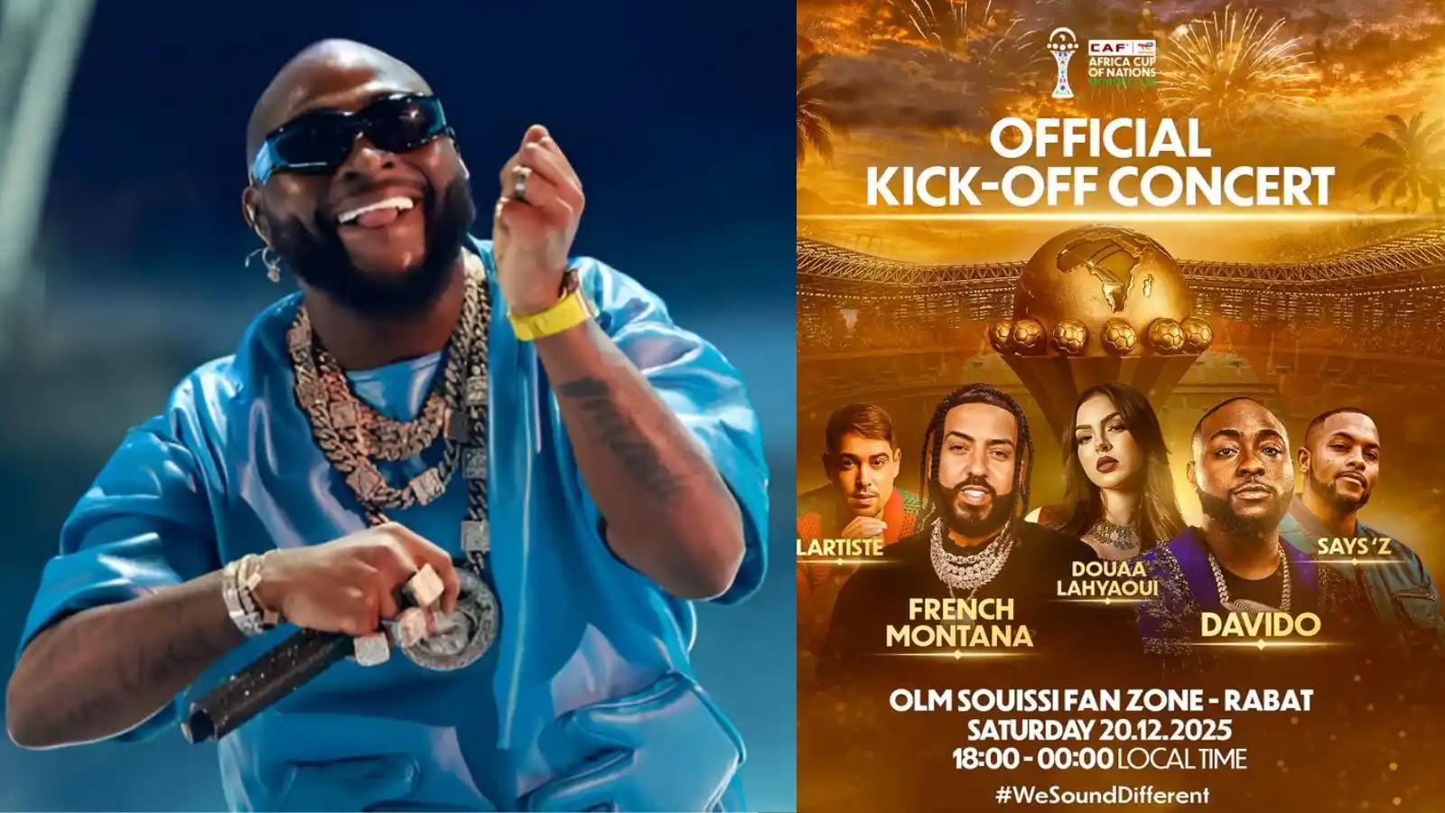 Davido to Lead Star-Studded AFCON Concert in Rabat