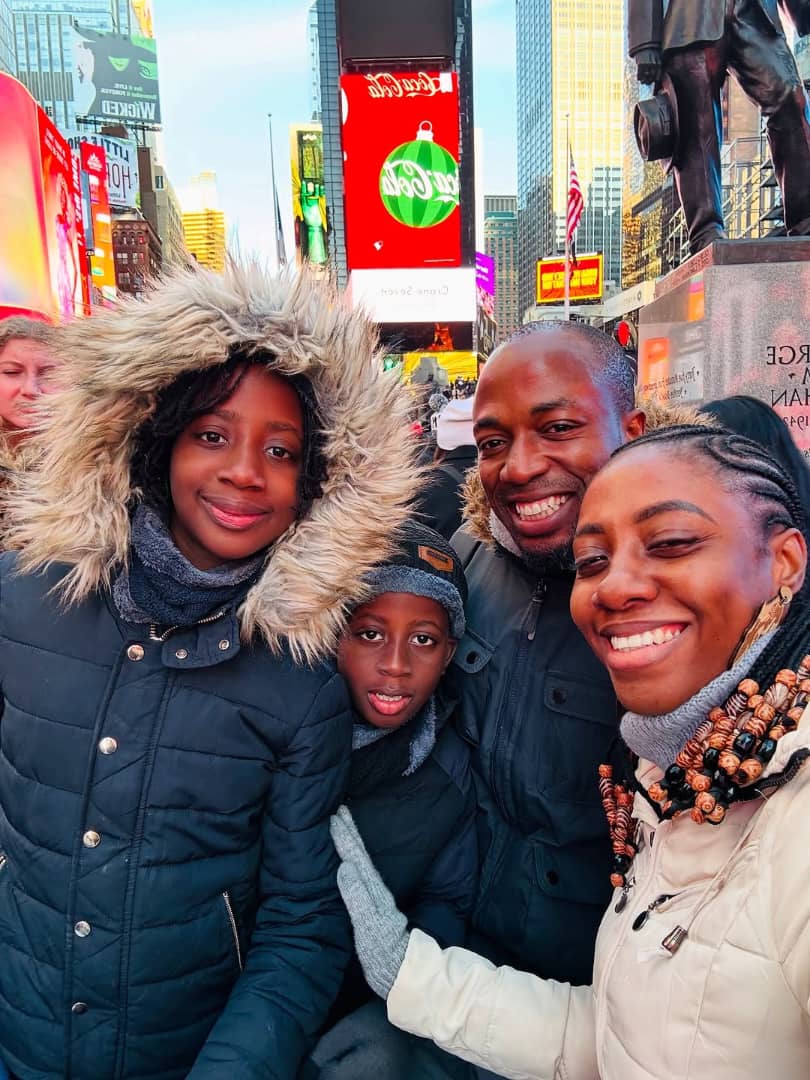 Nancy Umeh shares a heartwarming video of her family arriving in Los Angeles to visit her sister Korra Obidi and her children, sparking emotional reactions online.- Olorisupergal