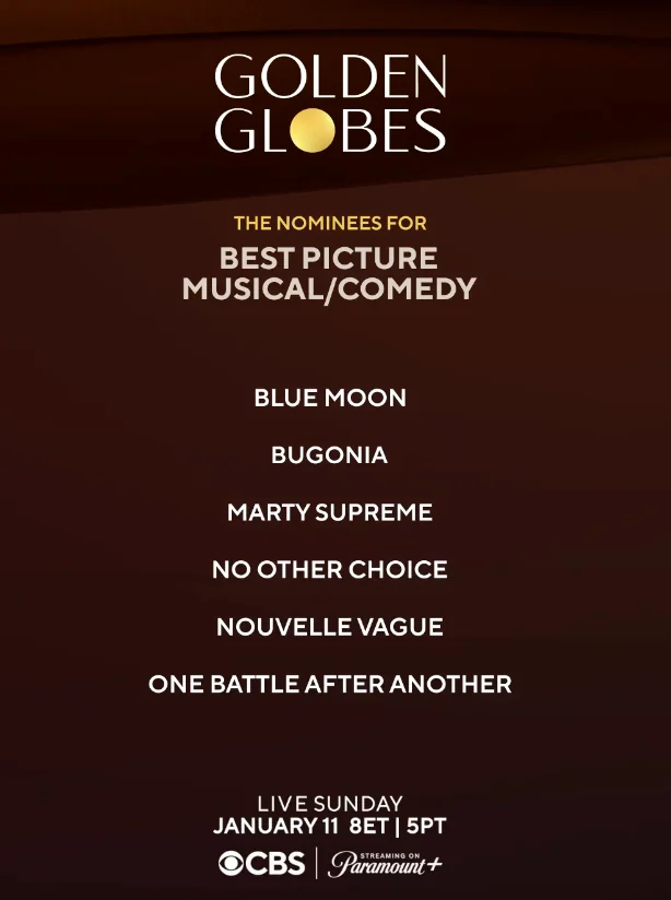 Golden Globe Awards 2026 Nominations List Released-See Full List of Nominees Here - OLORISUPERGAL MEDIA