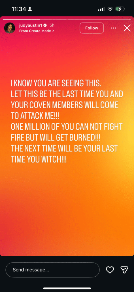 Judy Austin Starts Online Drama After Posting Cryptic Warning On Instagram - OLORISUPERGAL MEDIA 
