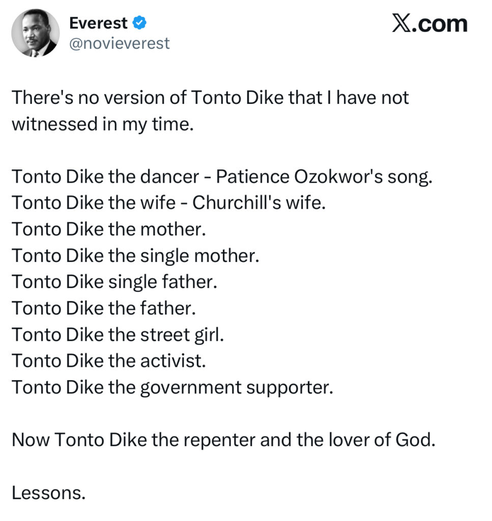 Viral Tweet Renew Conversation on Tonto Dikeh’s Recent Transformation - OLORISUPERGAL MEDIA