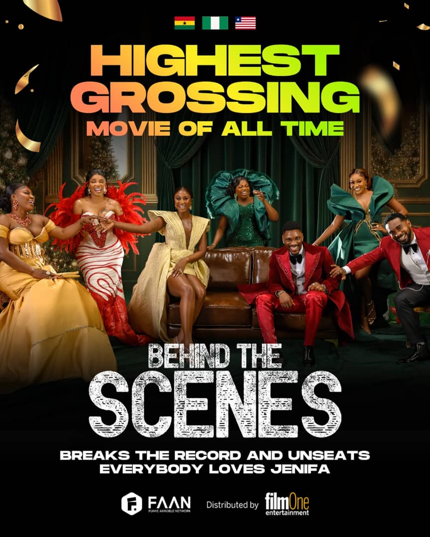 Funke Akindele Makes History as Behind The Scenes Becomes West Africa’s Highest-Grossing Film
