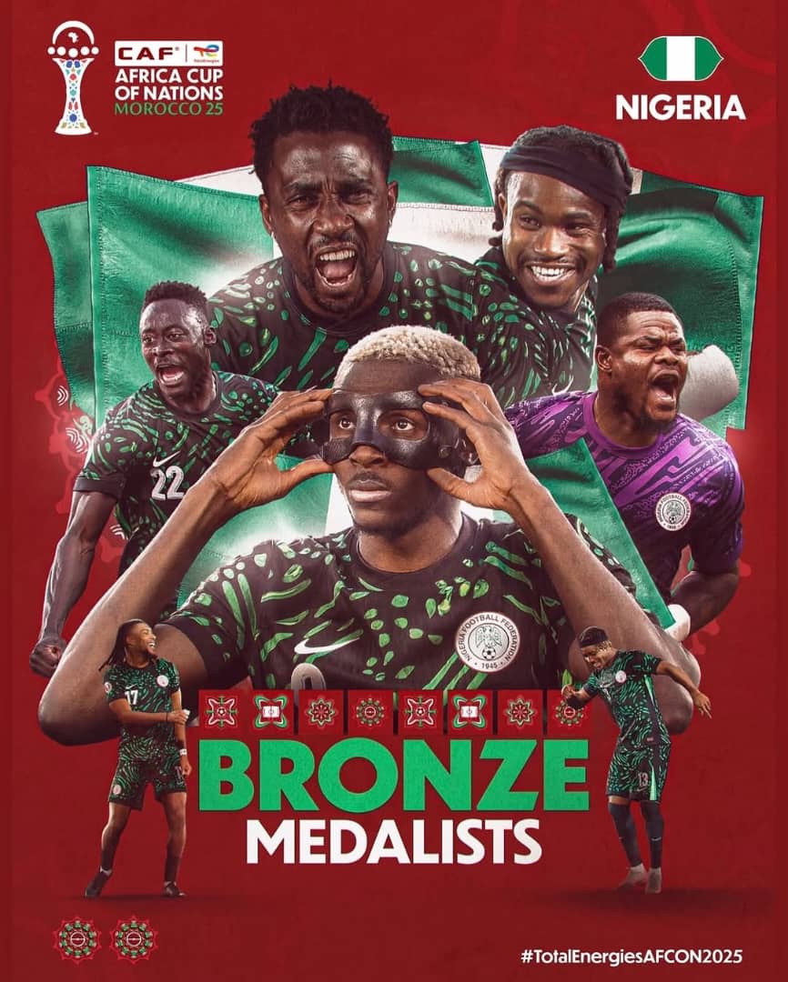 Super Eagles Earn ₦3.56bn After AFCON 2025 Bronze Finish