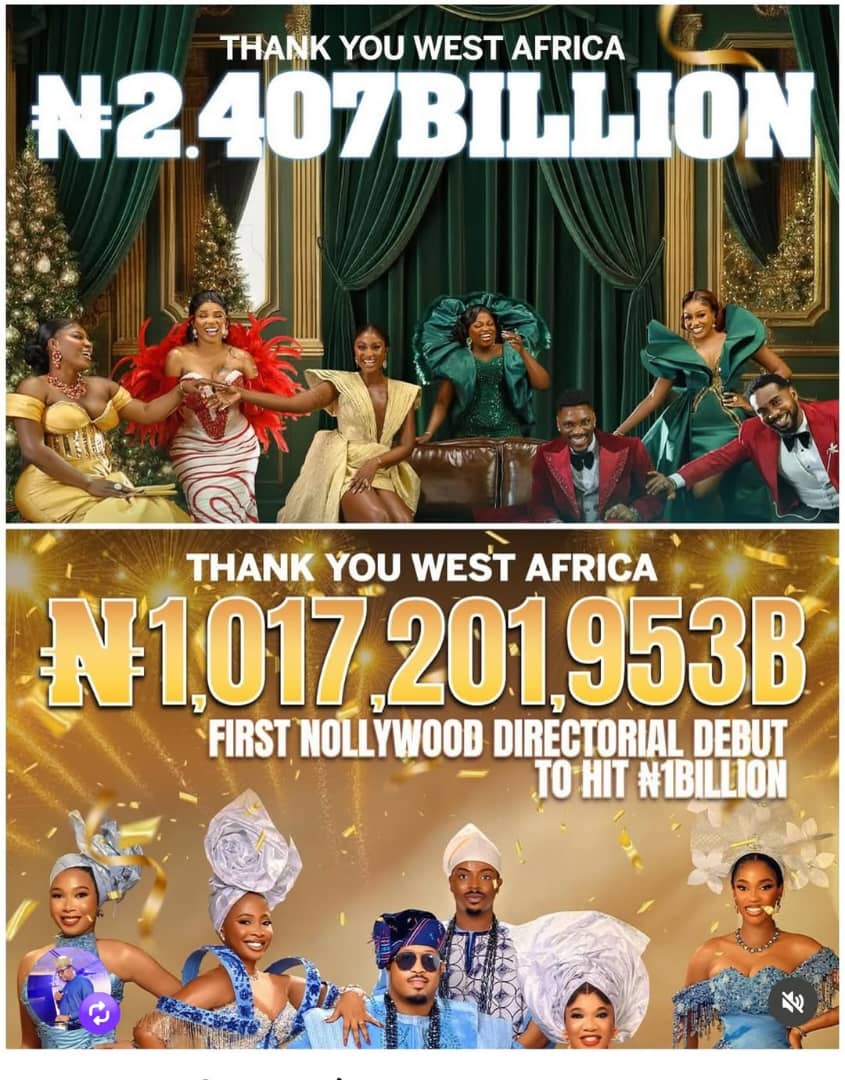 Ini Edo Congratulates Funke Akindele, Toyin Abraham on Breaking Nollywood Box Office Records