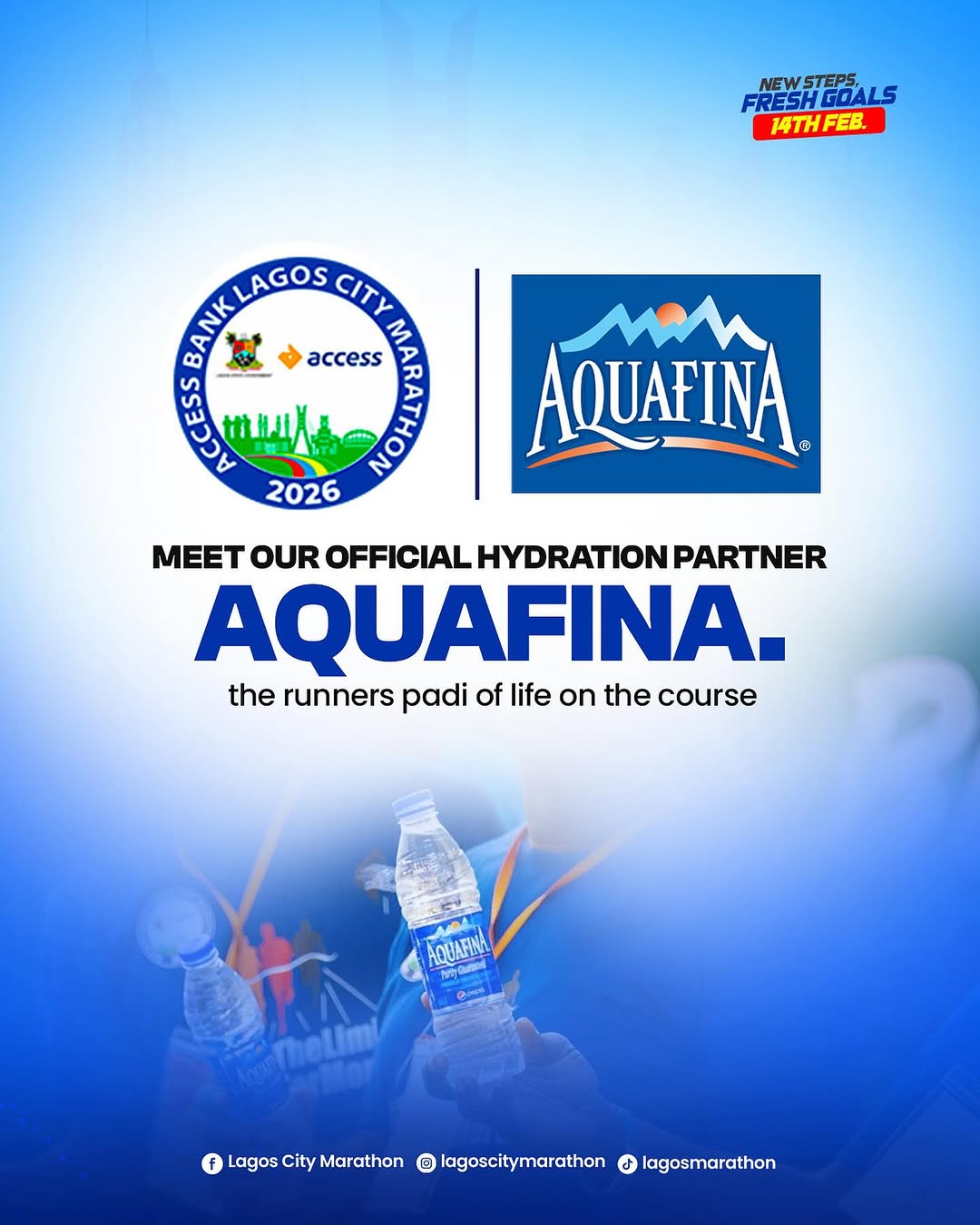 Aquafina Confirmed as Official Hydration Partner for 2026 Access Bank Lagos City Marathon