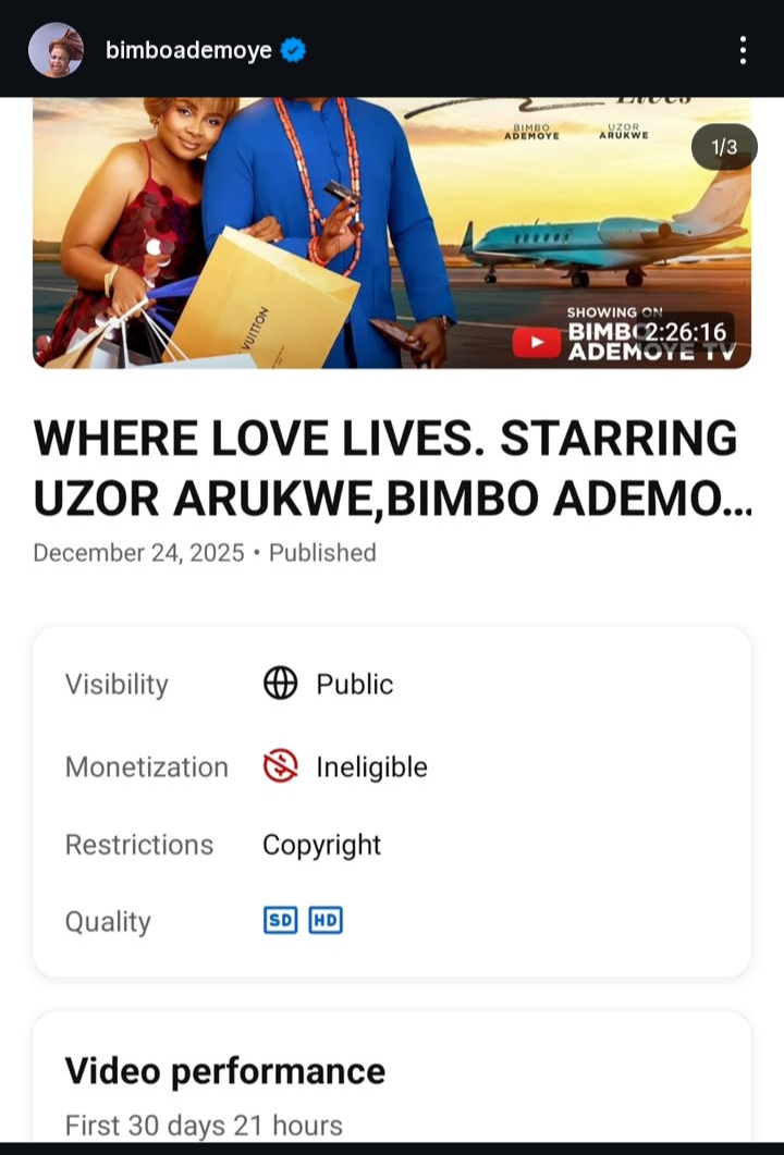 Bimbo Ademoye Calls Out Emmanuel Davies Over Copyright Claim on “Where Love Lives”