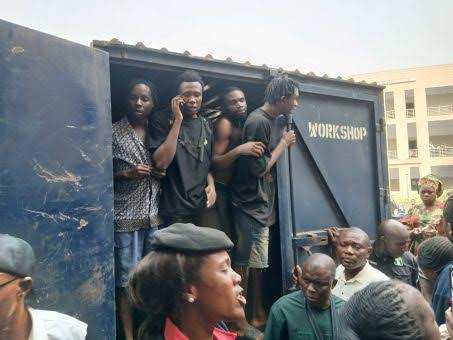 Over 52 AAU Ekpoma Students Remanded After Arrest Over Protest Against K!dnappings in Edo - OLORISUPERGAL MEDIA 
