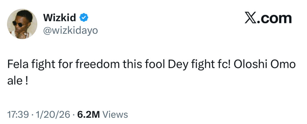 Wizkid and Seun Kuti Trade Words Online as Fight Over Fela Kuti’s Legacy Turns Explosive - OLORISUPERGAL MEDIA 
