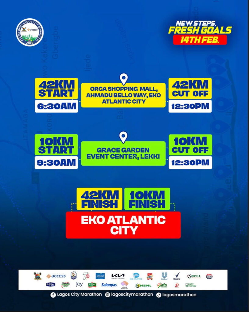Lagos City Marathon Set for February as Runners Gear Up for Africa’s Premier Road Race - OLORISUPERGAL MEDIA 
