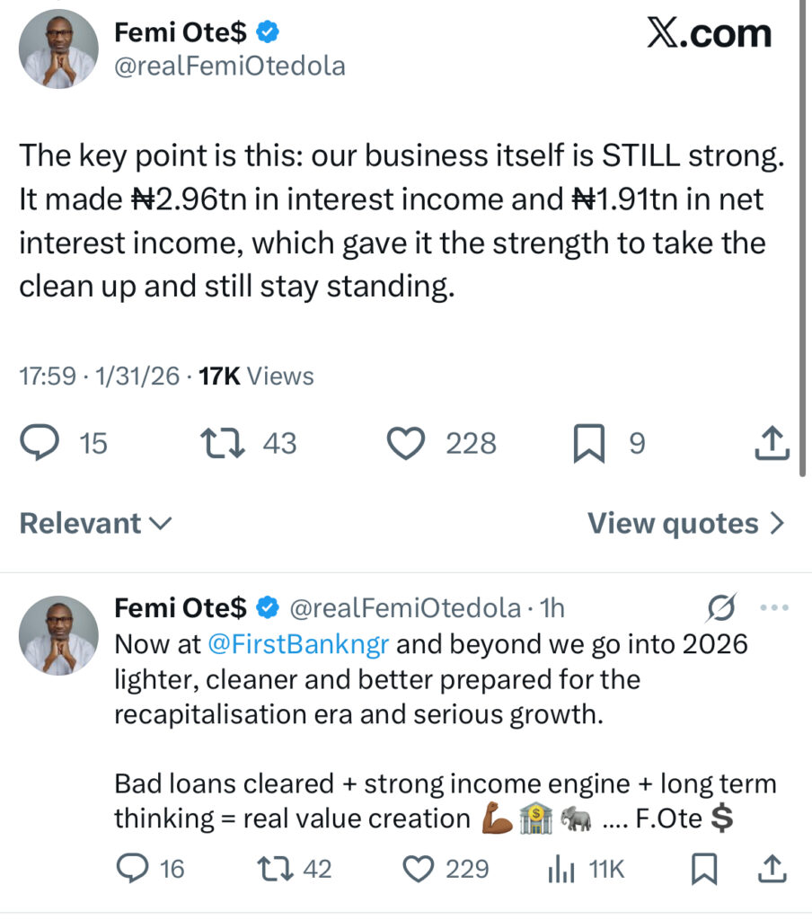 Femi Otedola Explains ₦748bn Loan Clean-Up After First HoldCo Profit Drops 92 Percent - OLORISUPERGAL MEDIA