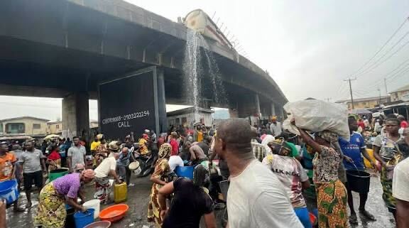 Lagos State Warns Residents Against Scooping Fuel at Tincan-Liverpool Bridge