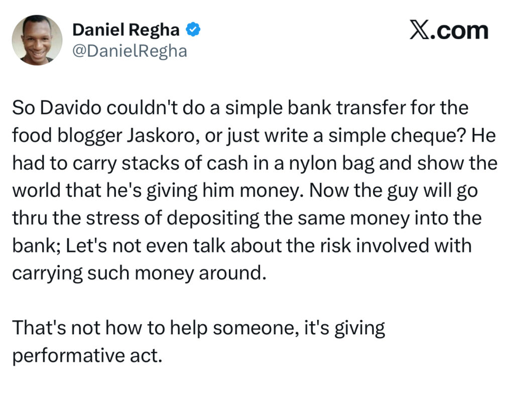 Davido Reportedly Gifts TikTok Chef Jaskaro Over ₦10 Million After Viral Home-Cooked Dinner - OLORISUPERGAL MEDIA 