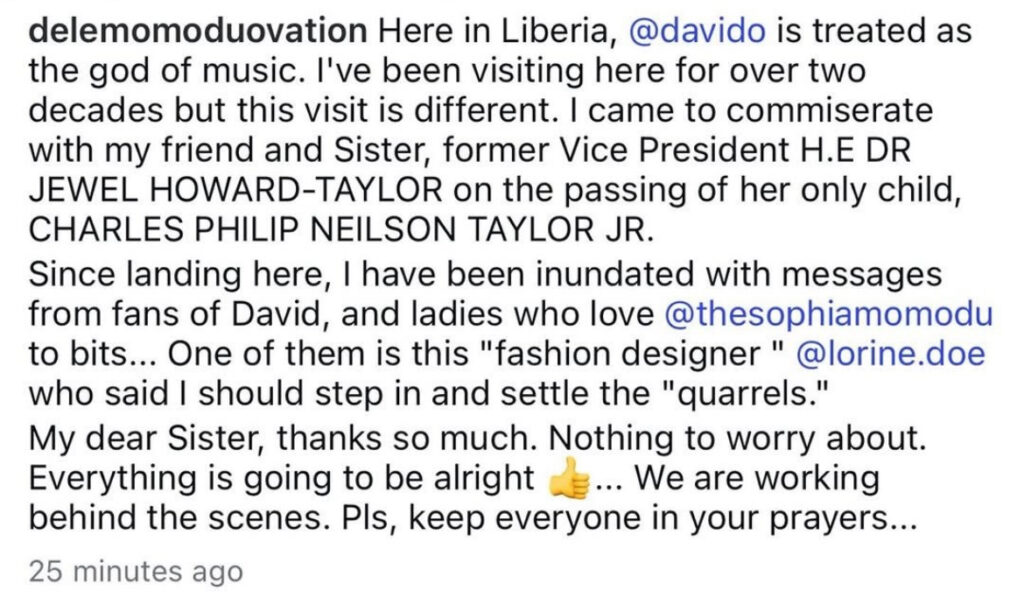 Dele Momodu Says Efforts Ongoing to Resolve Davido and Sophia Momodu Dispute - OLORISUPERGAL MEDIA 