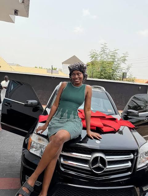 Regina Daniels Gifts Sister Destiny Mercedes Benz for Birthday Celebration - OLORISUPERGAL MEDIA 
