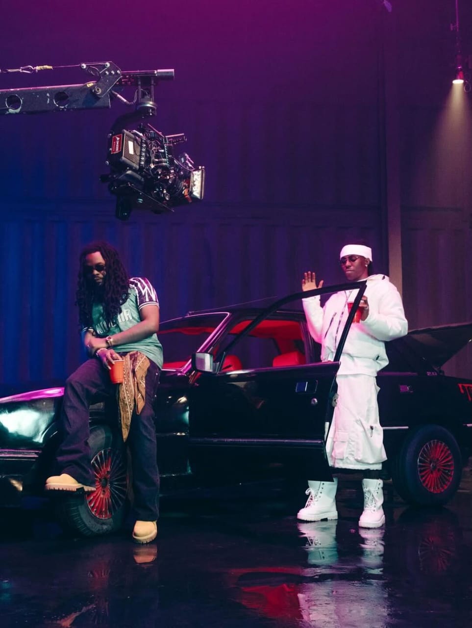 Olamide Teases New Music with Fola in Studio Snap