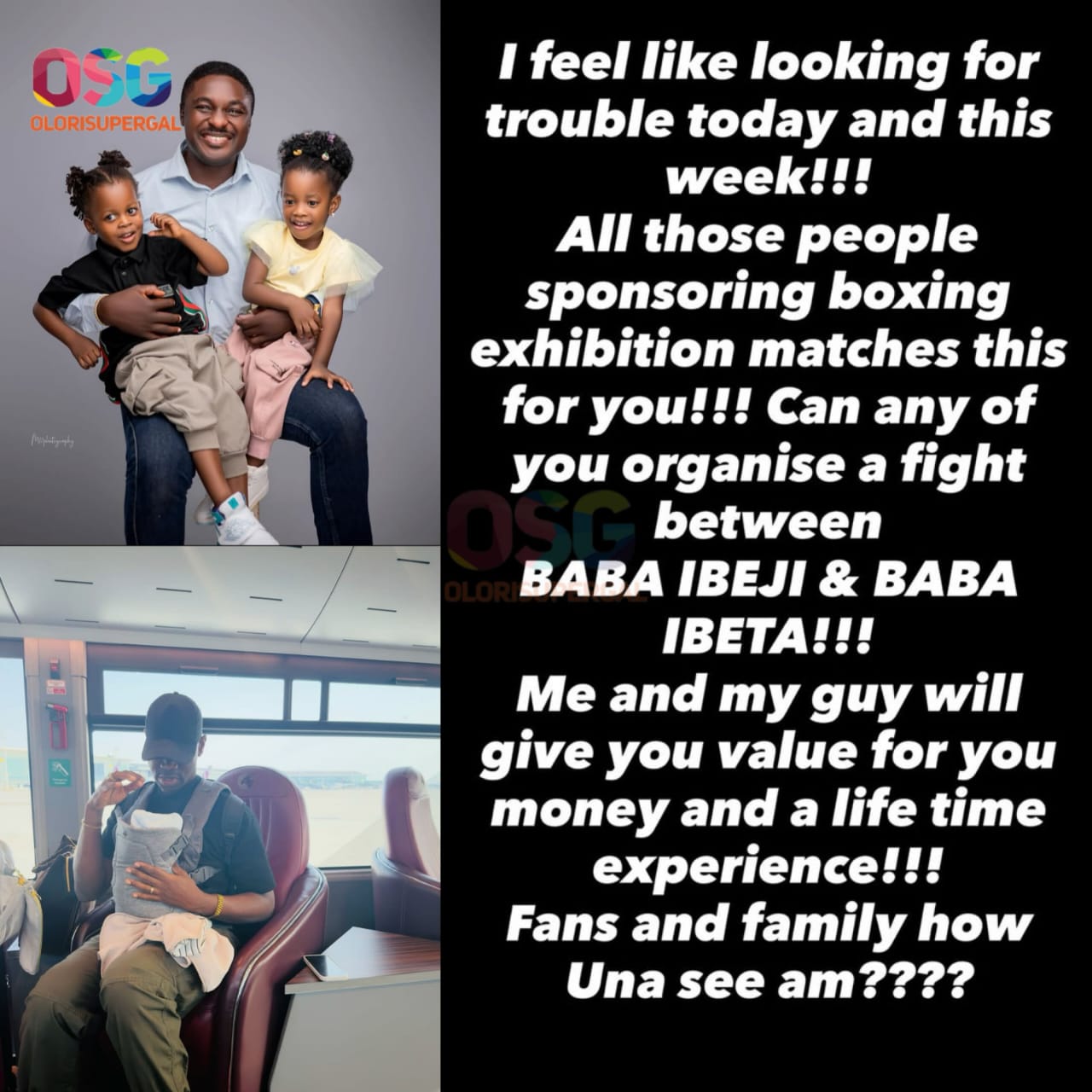 Battle of the Fathers” Trends as Adeniyi Johnson Teases Boxing Match With Lateef Adedimeji