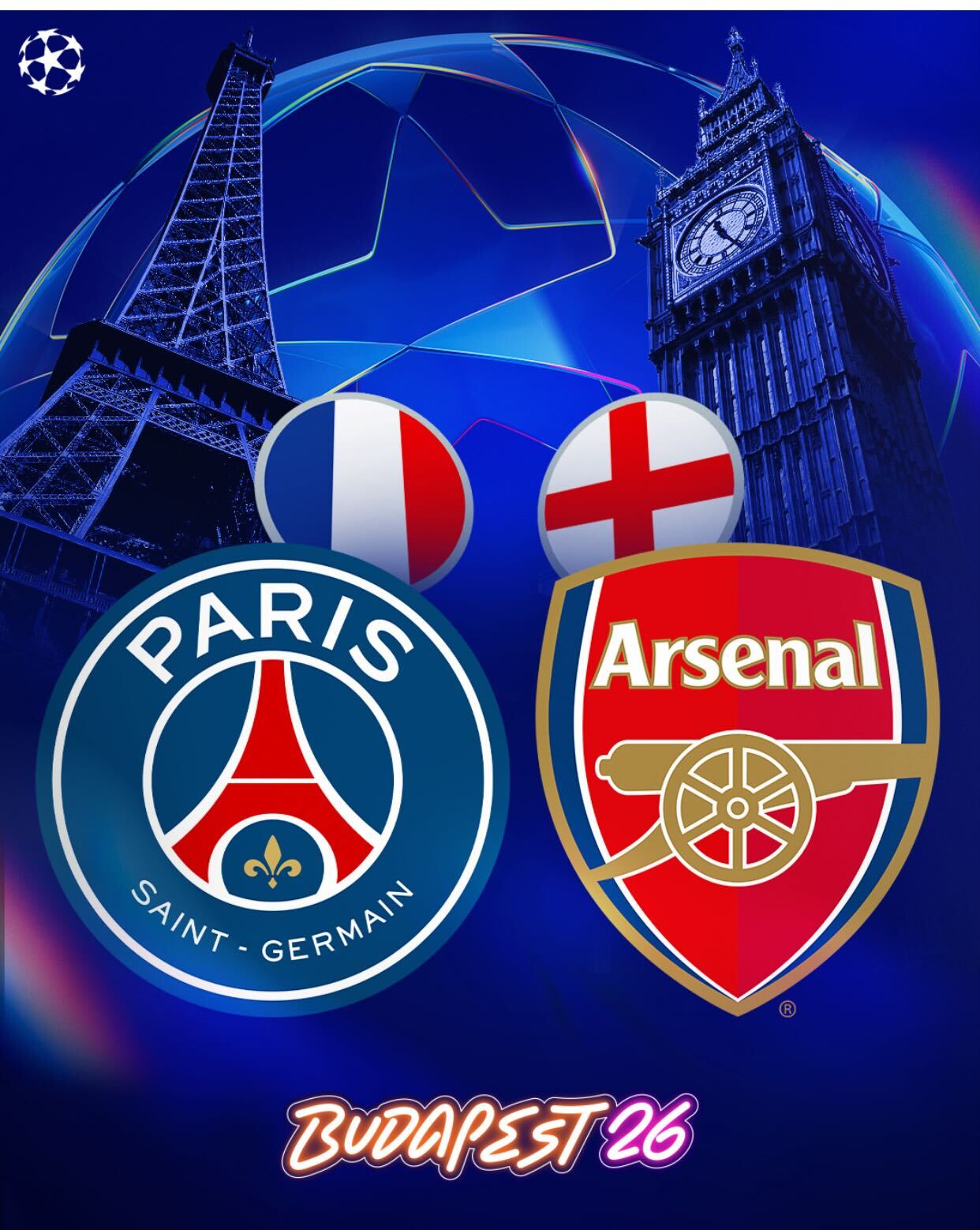 Arsenal and PSG Set for Champions League Final Showdown