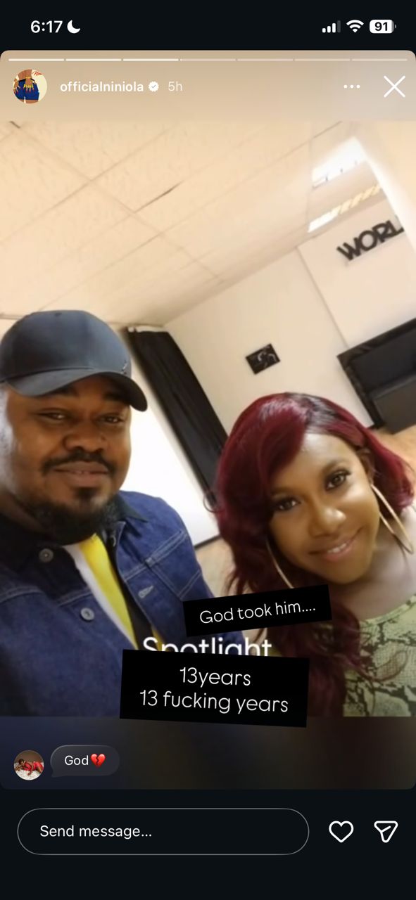 Afro-house star Niniola Apata announces husband’s death in emotional posts