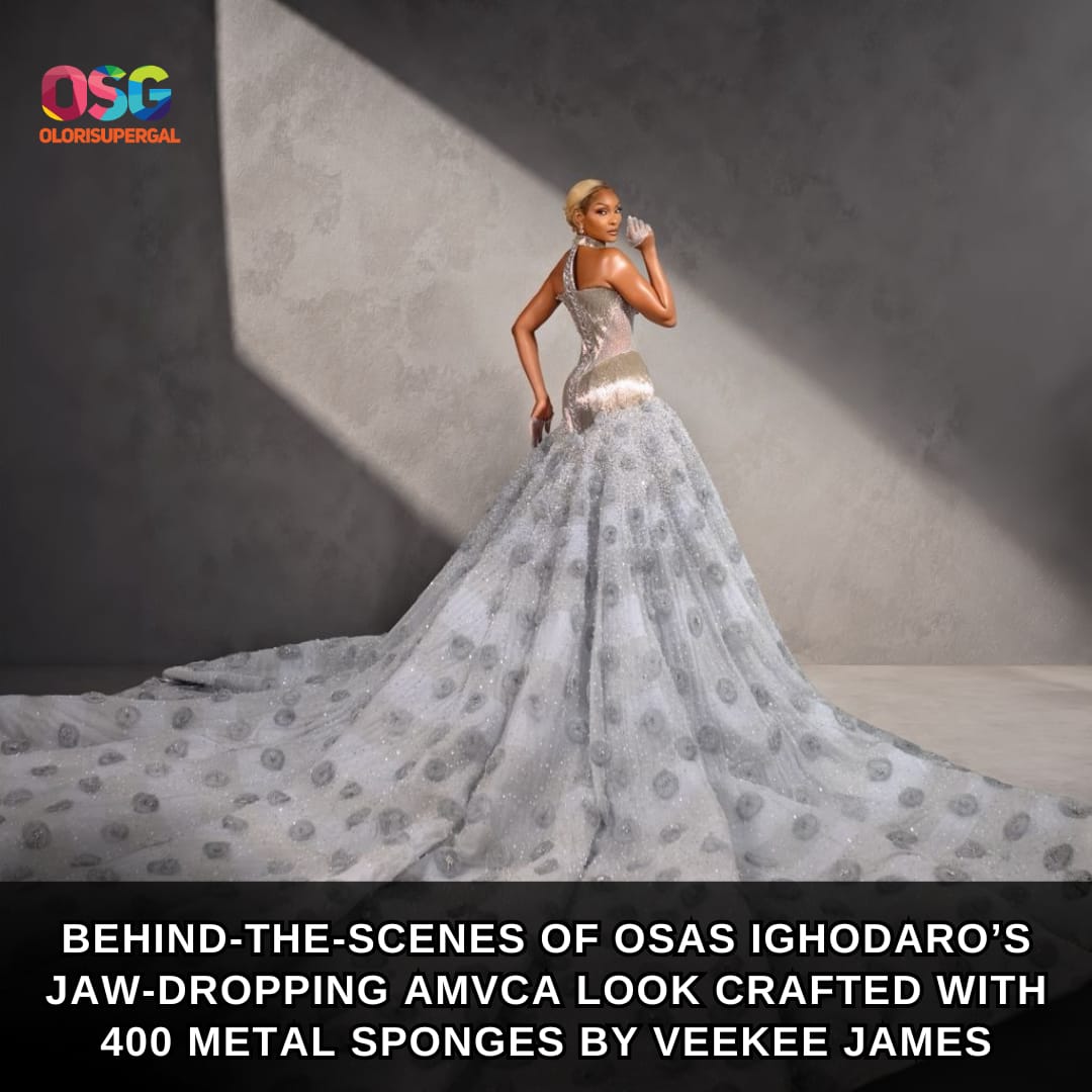 From concept sketches to the final red carpet moment, Osas Ighodaro’s AMVCA outfit was nothing short of a masterpiece.