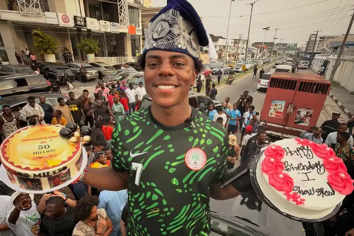 IShowSpeed asks Seyi Tinubu for a Nigerian passport during the World Cup final