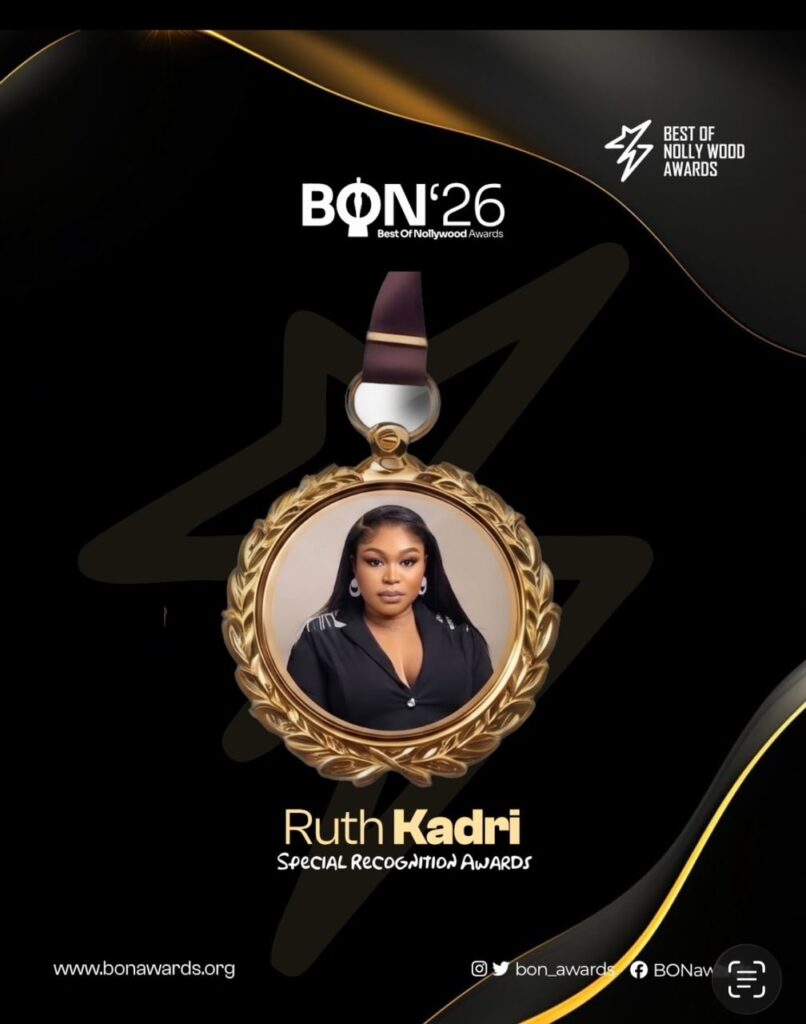 Ruth Kadiri honoured with a Special Recognition Award at the 2026 BON Awards.