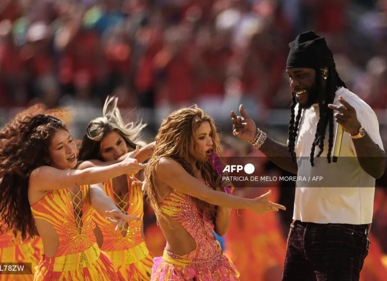 Burna Boy and Shakira Dazzle Fans at Historic World Cup Final Halftime Show