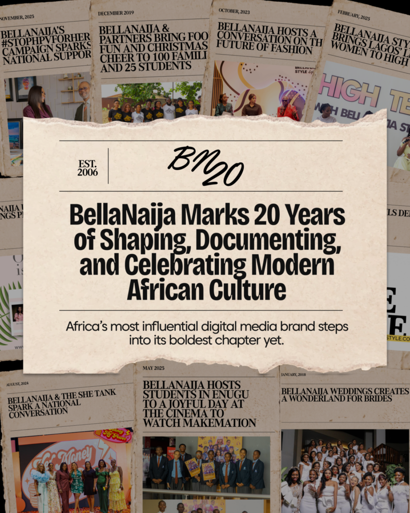 BellaNaija Marks 20 Years of Shaping, Documenting, and Celebrating Modern African Culture