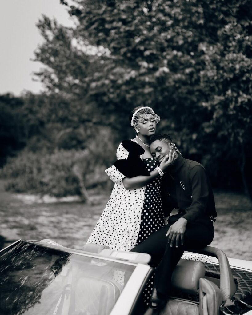 Peller and Jarvis pose together during their pre-wedding photoshoot-1