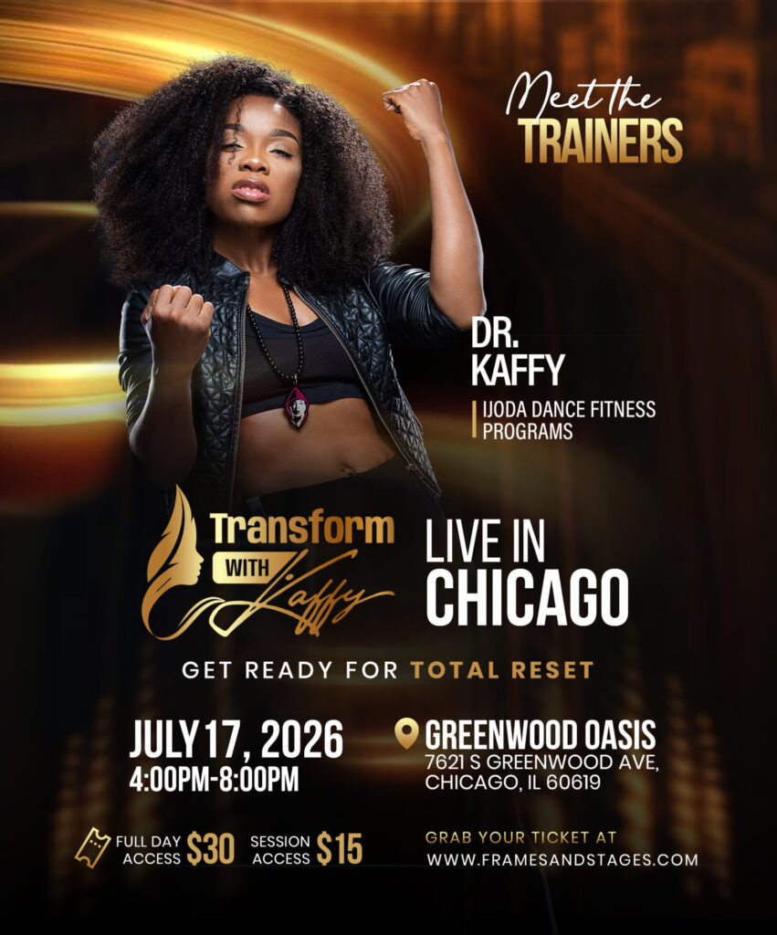 DR. Kaffy Bello, trainer for the Transform With Kaffy Chicago wellness experience.