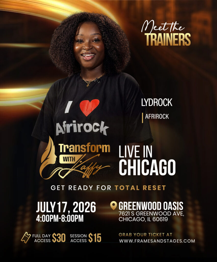 LYDROCK, trainer for the Transform With Kaffy Chicago wellness experience.
