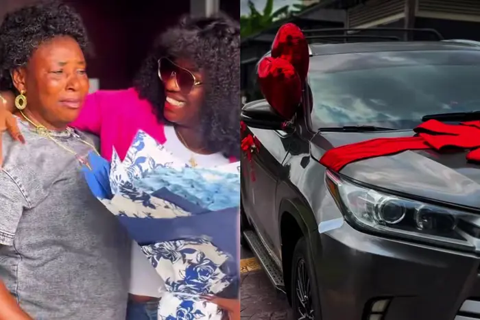 BNaija’s Nelly Mbonu Gifts Mother Car, Cash to Show Gratitude