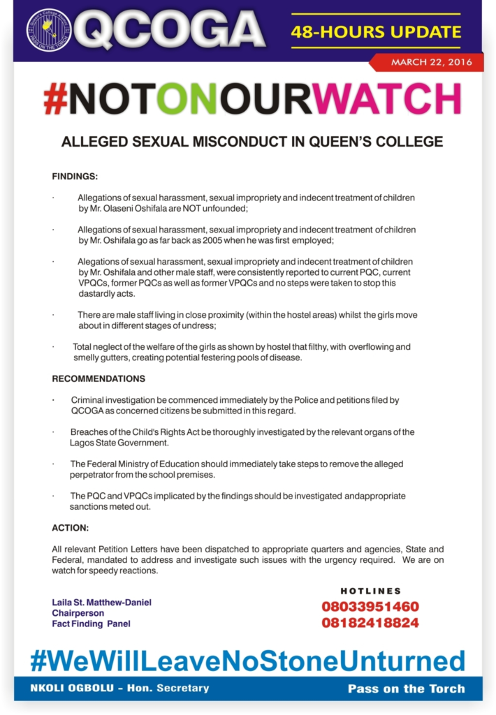 queens college panel report